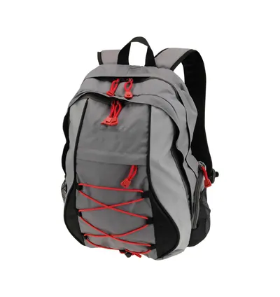 Gri Kırmızı Detaylı Outdoor Sırt Çantası